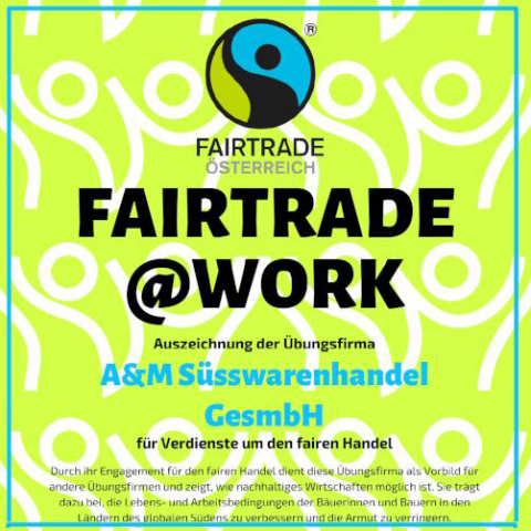 Fairtrade Auszeichung für ÜFA